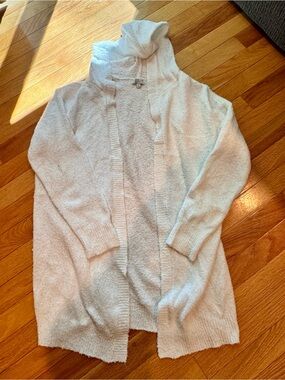 White Hooded Cardigan